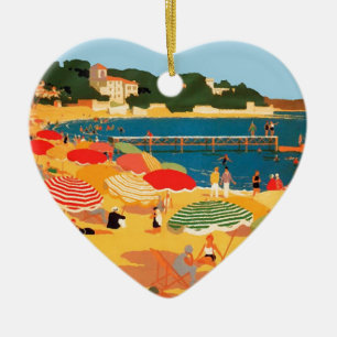 Frans Riviera Beach Keramisch Ornament