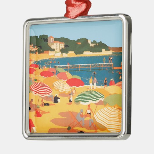  Frans Riviera Beach Metalen Ornament (Links)