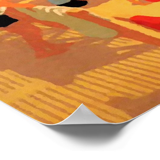  Frans Riviera Beach Poster (Hoek)