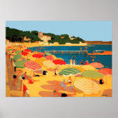  Frans Riviera Beach Poster (Voorkant)