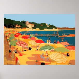Frans Riviera Beach Poster