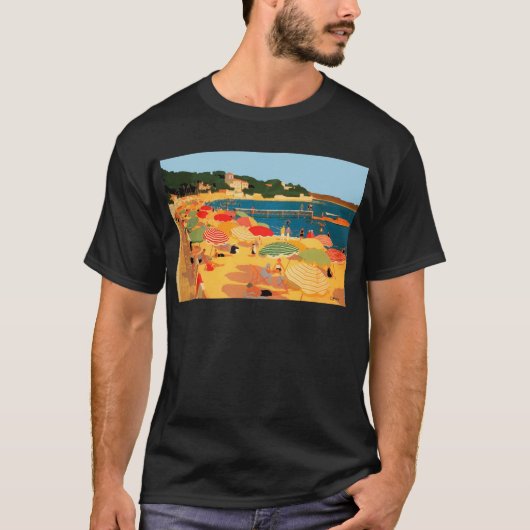 Frans Riviera Beach T-shirt (Voorkant)