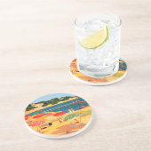  Frans Riviera Beach Zandsteen Onderzetter (Zijkant)