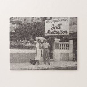 Frans Riviera Cannes 1930s Vintage-echtpaar Legpuzzel