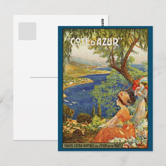  Frans Riviera Cote d'Azur ad Briefkaart (Voorkant / Achterkant)
