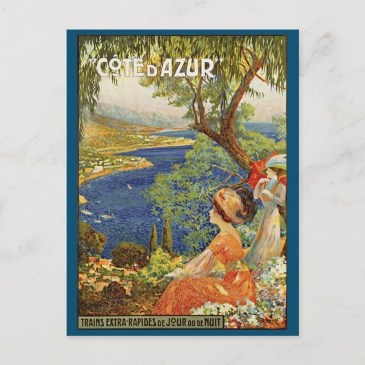  Frans Riviera Cote d'Azur ad Briefkaart (Voorkant)