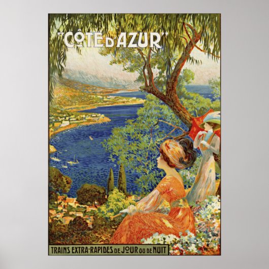  Frans Riviera Cote d'Azur ad Poster (Voorkant)