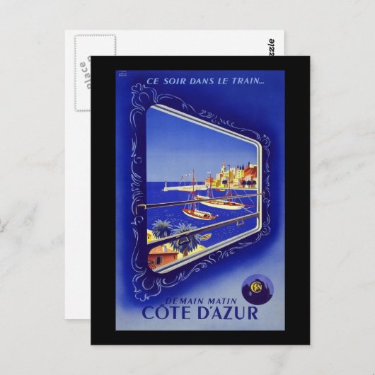 Frans Riviera Cote D'Azur Briefkaart (Voorkant / Achterkant)