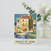Frans Riviera door Briefkaart van reisaffiche (Staand voorkant)