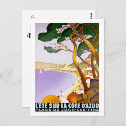  Frans Riviera, Frankrijk - Briefkaart (Voorkant / Achterkant)