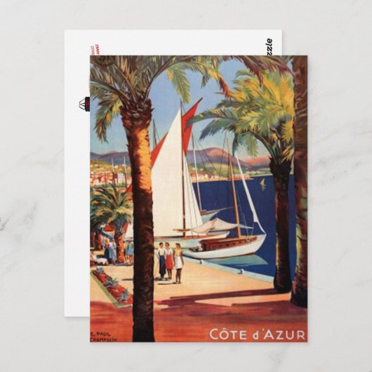 Frans Riviera, Frankrijk - Briefkaart (Voorkant / Achterkant)