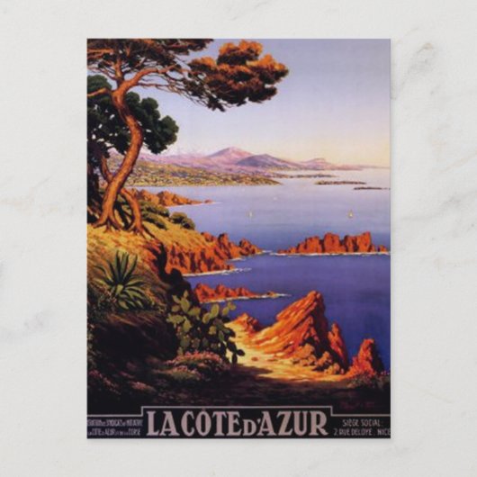  Frans Riviera, Frankrijk - Briefkaart (Voorkant)