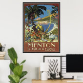 Frans Riviera, Frankrijk - Poster (Thuiskantoor)