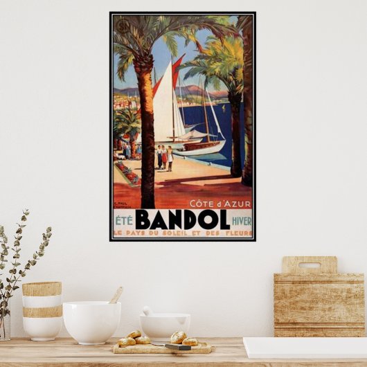  Frans Riviera, Frankrijk - Poster (Keuken)