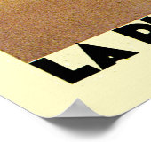 Frans Riviera La Plage de Calvi Corse Poster (Hoek)