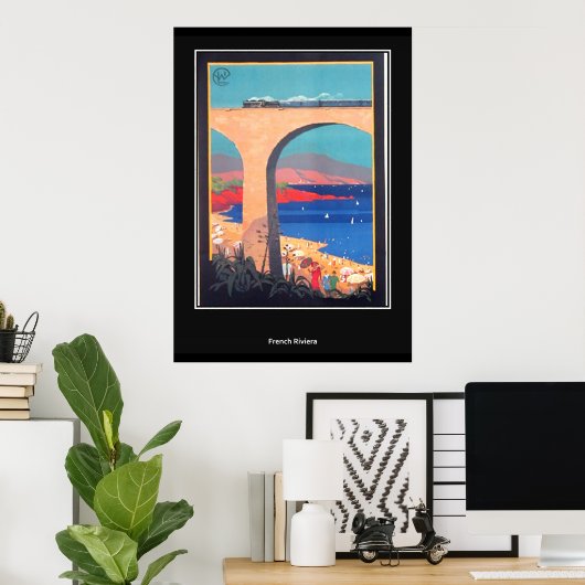 Frans Riviera  Retro Print (Thuiskantoor)