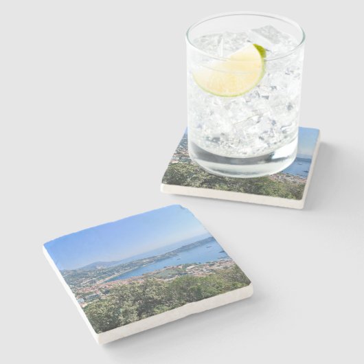 Frans Riviera Stenen Onderzetter (Zijkant)