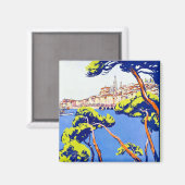 Frans Riviera Travel Magneet (Voorkant / Achterkant)