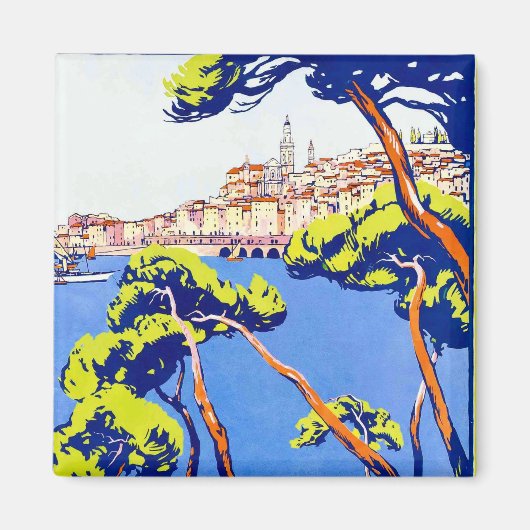 Frans Riviera Travel Magneet (Voorkant)