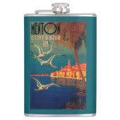 Frans Riviera Travel poster # 1 Heupfles (Voorkant)