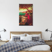 Frans Riviera Travel poster # 2 Canvas Afdruk (Insitu (Slaapkamer))