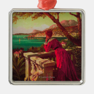 Frans Riviera Travel poster # 2 Metalen Ornament