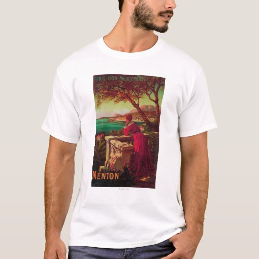 Frans Riviera Travel poster # 2 T-shirt (Voorkant)