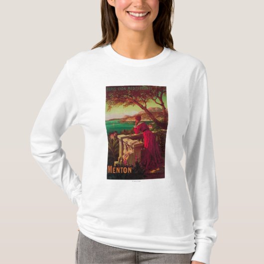 Frans Riviera Travel poster # 2 T-shirt (Voorkant)
