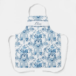 Frans Rococo Blue & White Floral Schort