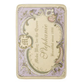 Frans Rococo Boudoir Elegant Lijst Gold Lila Badmat (Voorkant Verticaal)