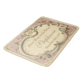 Frans Rococo Boudoir Elegant Lijst Gold Pink Badmat (Gekanteld)