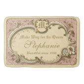 Frans Rococo Boudoir Elegant Lijst Gold Pink Badmat (Voorkant)