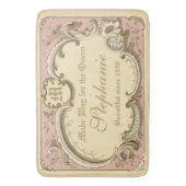 Frans Rococo Boudoir Elegant Lijst Gold Pink Badmat (Voorkant Verticaal)