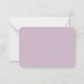 Frans Rococo Elegant Lijst Antiek Gold Lila Notitiekaartje (Achterkant)