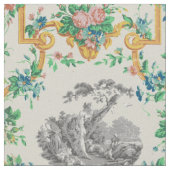 Frans Rococo François Boucher Vignet Pattern Stof (Close Up)