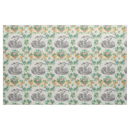 Frans Rococo François Boucher Vignet Pattern Stof (Fat Quarter)