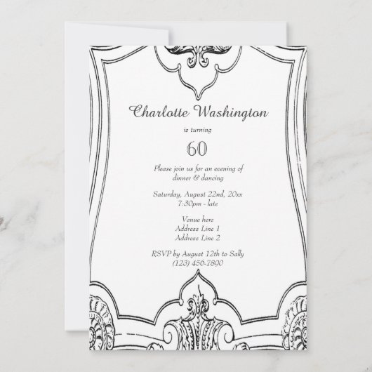  Frans Rol 60th Birthday Dubbelzijdig Kaart (Achterkant)