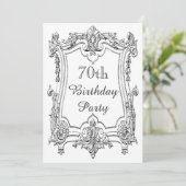  Frans Rol 70th Birthday Dubbelzijdig Kaart (Staand voorkant)