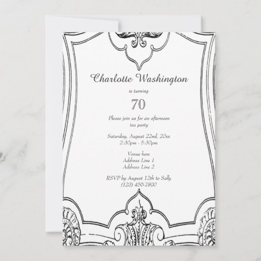  Frans Rol 70th Birthday Dubbelzijdig Kaart (Achterkant)