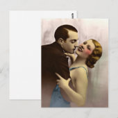 Frans Romantisch Liefde Paar Briefkaart (Voorkant / Achterkant)