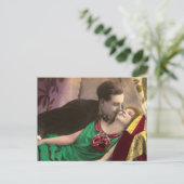 Frans Romantisch Liefde Paar Briefkaart (Staand voorkant)