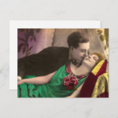 Frans Romantisch Liefde Paar Briefkaart (Voorkant / Achterkant)