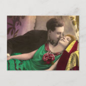 Frans Romantisch Liefde Paar  Briefkaart (Voorkant)