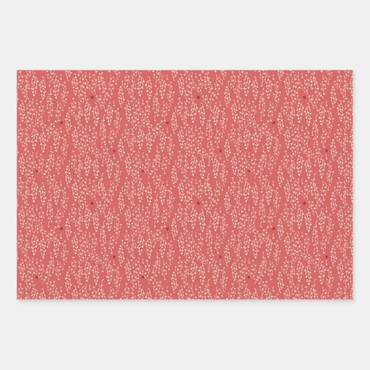 Frans rood linnen inpakpapier vel (Voorkant 2)