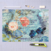  Frans Roos Blauw dekletpapier Tissuepapier (Craft)