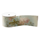  Frans Roos Bloemblauw n Geel Decoupage Grosgrain Lint (Spoel)