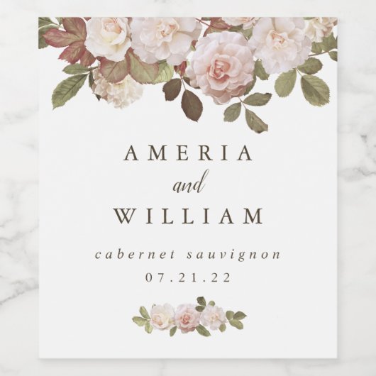  Frans Roos - Gepersonaliseerd wijnlabel Wijn Etiket (Enkel label)