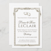 Frans Roos Lijst Elegante Trouwringen Kaart (Voorkant / Achterkant)