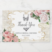  Frans Roos Lingerie Vrijgezellenfeest Favor Sparkling Wijnetiket (Enkel label)