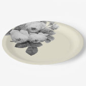 Frans  roos papieren bordje (Gekanteld)